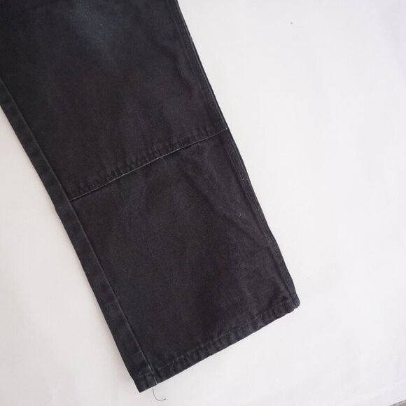 Dickies Black Heavyweight Cotton Double Knee Painter Carpenter Pants Size 38X30 - Picture 4 of 13